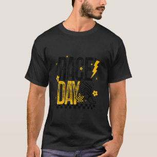 Cross Country Race Day Runner Track and Field Blac T-Shirt