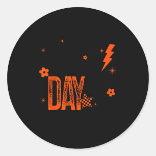 Cross Country Race Day Runner Track And Field Oran Classic Round Sticker