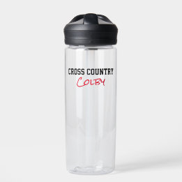 Cross Country Runner Coach NAME Sports Running Water Bottle
