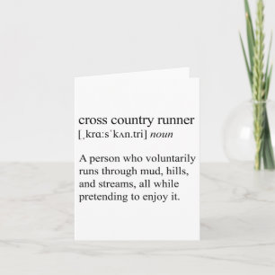 Cross Country Runner Definition, Xc Running  Card