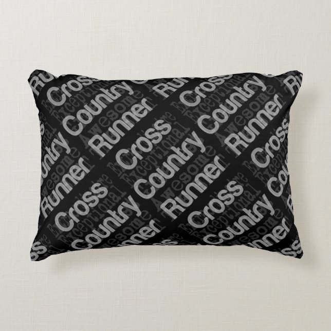 Cross Country Runner Extraordinaire Decorative Cushion (Front)