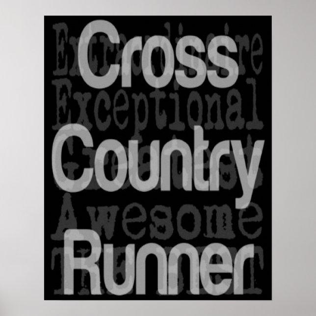 Cross Country Runner Extraordinaire Poster (Front)