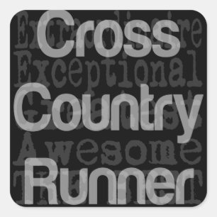 Cross Country Runner Extraordinaire Square Sticker