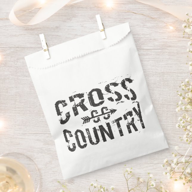 Cross Country Runner Favour Bags (Clipped)