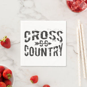 cross country runner Paper Napkins