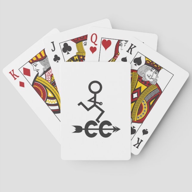 Cross Country Runner Playing Cards (Back)