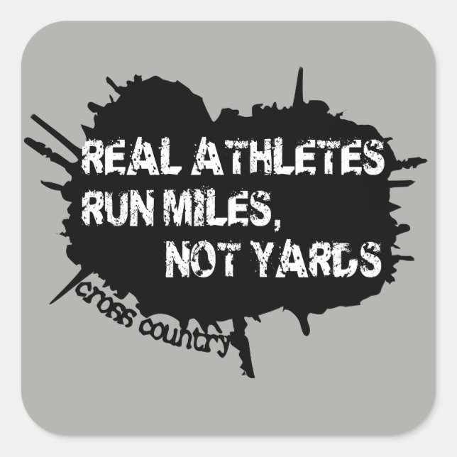 Cross Country Runner Stickers (Front)