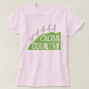 Cross Country Runners on Hill © T-Shirt