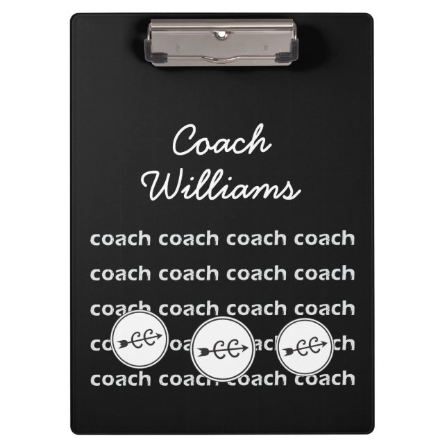 Cross Country Running Coach Personalised Clipboard (Front)