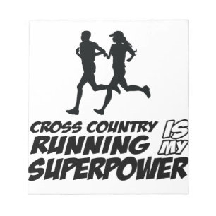 Cross Country running designs Notepad