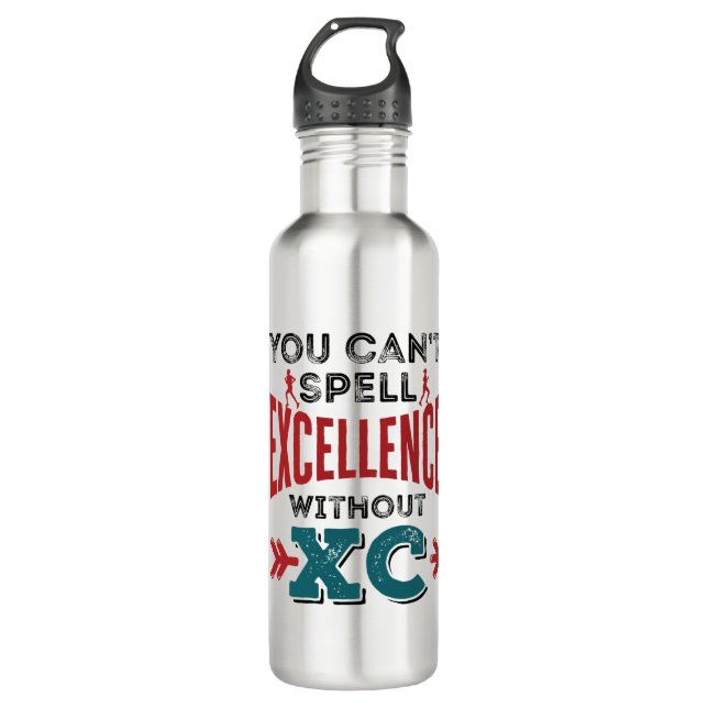 Cross Country Running Funny Excellence XC 710 Ml Water Bottle (Front)