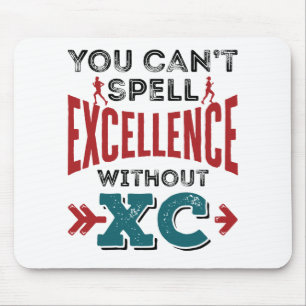 Cross Country Running Funny Excellence XC Mouse Mat
