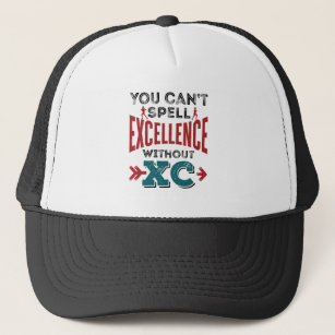 Cross Country Running Funny Excellence XC Trucker Hat