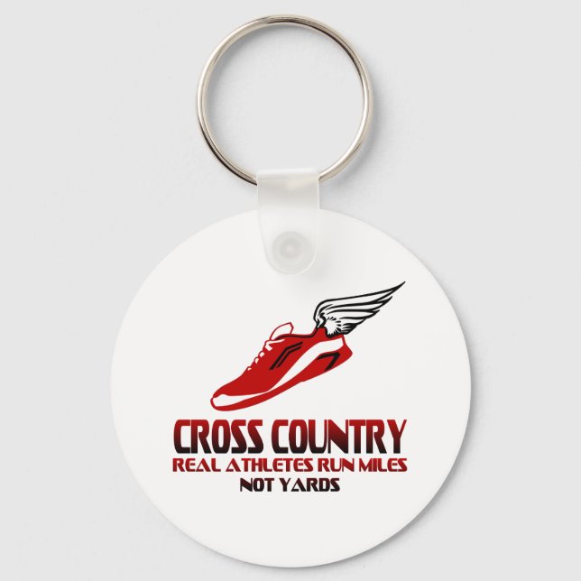 Cross Country Running Key Ring (Front)
