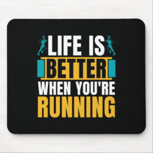 Cross Country Running Life Is Better When Athletic Mouse Mat