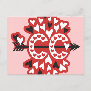 Cross Country Running Love Postcard