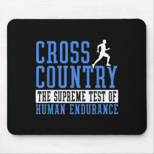 Cross Country Running Motivation Mouse Mat