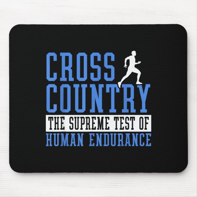 Cross Country Running Motivation  Mouse Mat (Front)