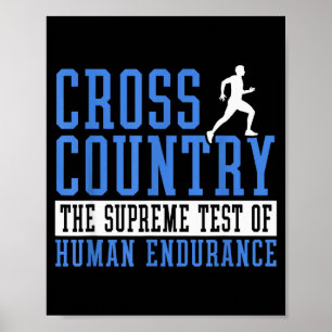 Cross Country Running Motivation Poster