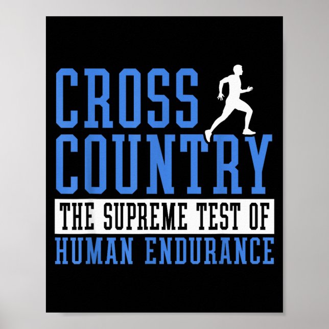Cross Country Running Motivation  Poster (Front)