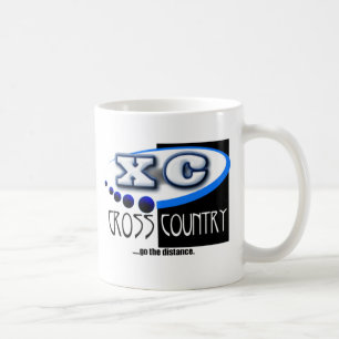 CROSS COUNTRY RUNNING MOTTO - GO THE DISTANCE XC COFFEE MUG