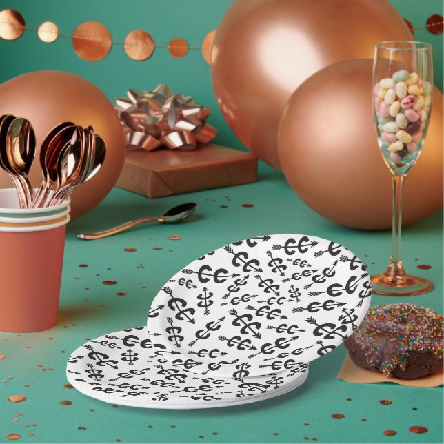 Cross Country Running Paper Plate (Multi)