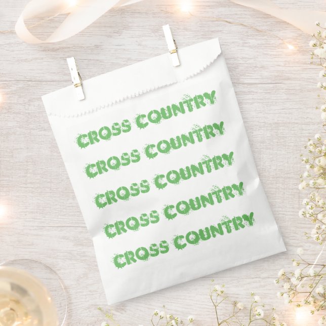Cross Country Running Party Supplies Favour Bags (Clipped)