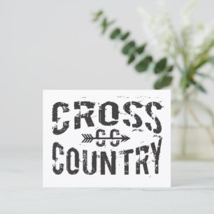 cross country running Postcard