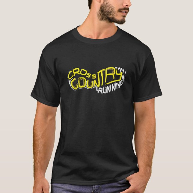 Cross Country Running Shoe Imprint CC Runner Gift  T-Shirt (Front)