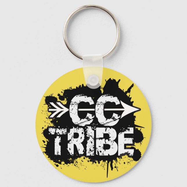 Cross Country Running Tribe Keychain (Front)