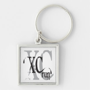 Cross Country Running XC Keychain