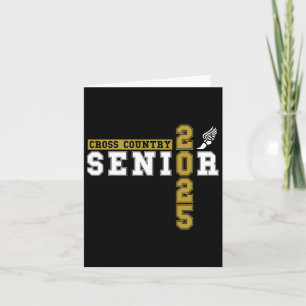 Cross Country Senior Night Senior 2025 Graduation Card