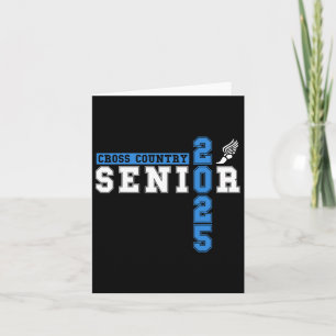 Cross Country Senior Night Senior 2025 Graduation  Card