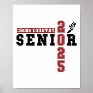Cross Country Senior Night Senior 2025 Graduation Poster
