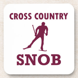 Cross Country Ski Snob Coaster
