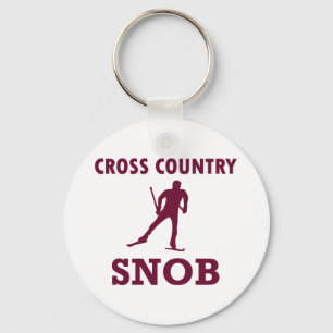 Cross Country Ski Snob Key Ring
