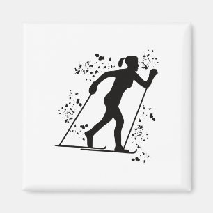 Cross Country Skier Nordic Xc Skiing _2 Magnet