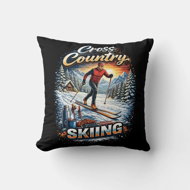Cross Country Skiing Cushion (Front)