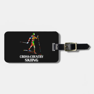 Cross-Country Skiing Luggage Tag