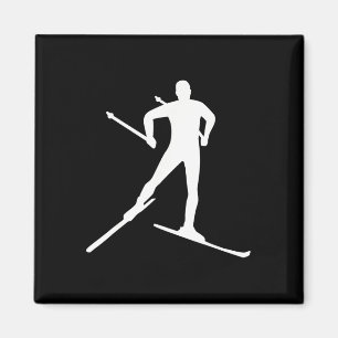 Cross Country Skiing Magnet