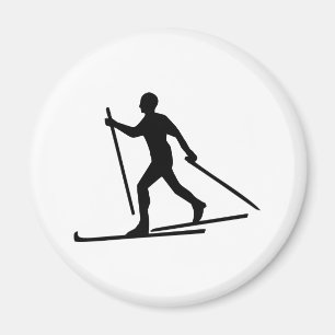 Cross Country Skiing Magnet