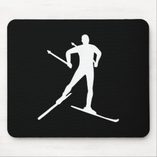Cross Country Skiing Mouse Mat