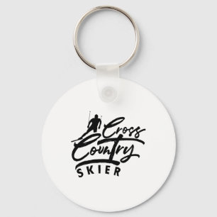 Cross Country Skiing Skier Xc Ski Winter Sports Sn Key Ring