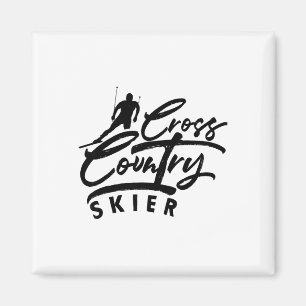 Cross Country Skiing Skier Xc Ski Winter Sports Sn Magnet