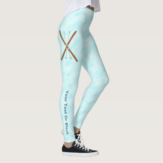 Cross-Country Skis And Poles Leggings (Right)
