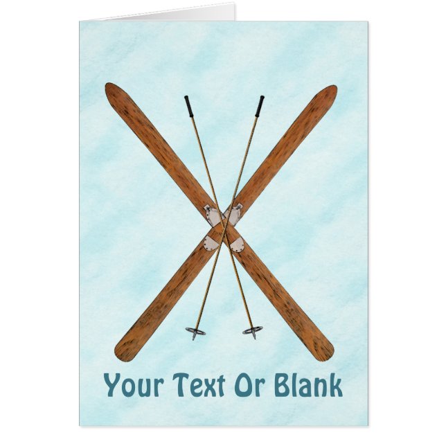 Cross-Country Skis On Snow (Front)