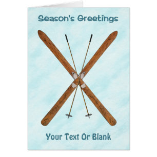 Cross-Country Skis On Snow