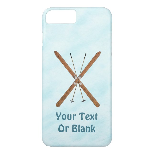 Cross-Country Skis On Snow Case-Mate iPhone Case (Back)