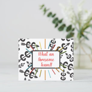 Cross Country Symbols Awesome Team Postcard