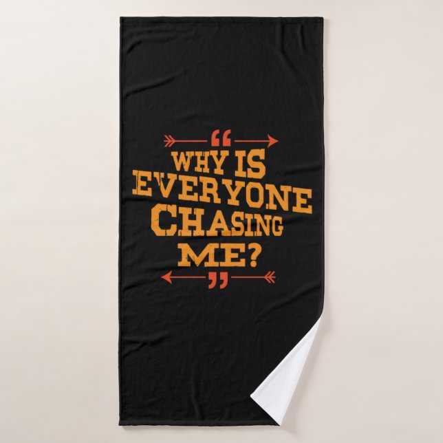 Cross Country Why Is Everyone Chasing Me Bath Towel (Bath Towel)